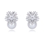 Show details for Purchase Platinum Plated Cubic Zirconia Dangle Earrings with Wow Elements