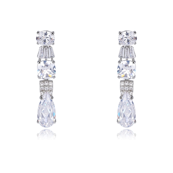 Picture of Luxury Cubic Zirconia Dangle Earrings Best Price