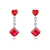 Picture of Unique Cubic Zirconia Red Dangle Earrings