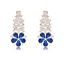 Show details for Nickel Free Gold Plated Cubic Zirconia Dangle Earrings with Easy Return