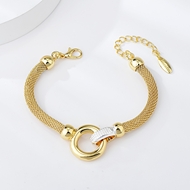 Picture of Zinc Alloy Gold Plated Fashion Bracelet From Reliable Factory