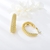 Picture of Filigree Medium Gold Plated Small Hoop Earrings