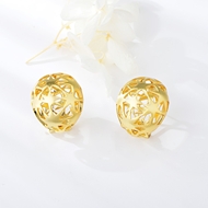 Picture of Amazing Medium Gold Plated Stud Earrings