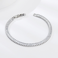 Picture of Purchase Platinum Plated White Fashion Bracelet Exclusive Online