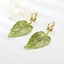 Show details for Zinc Alloy Green Dangle Earrings From Reliable Factory