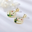 Show details for Great Value White Medium Dangle Earrings in Exclusive Design