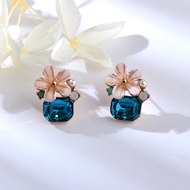 Picture of Holiday Artificial Crystal Stud Earrings with Worldwide Shipping