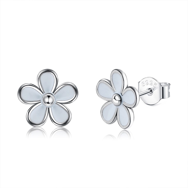 Picture of Amazing Small Platinum Plated Stud Earrings