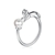 Picture of Trendy Platinum Plated White Adjustable Bracelet with No-Risk Refund