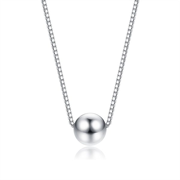 Picture of Reasonably Priced Platinum Plated 925 Sterling Silver Pendant Necklace with Low Cost