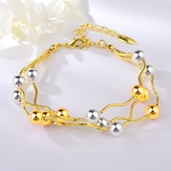 Picture of Zinc Alloy Multi-tone Plated Fashion Bracelet in Exclusive Design