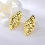 Picture of Dubai Gold Plated Big Stud Earrings Online Only