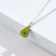 Picture of Low Cost Platinum Plated Small Pendant Necklace with Low Cost