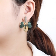 Picture of Amazing Big Gold Plated Dangle Earrings