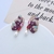 Picture of Funky Big Pink Dangle Earrings