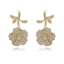 Show details for Sparkling Flowers & Plants White Dangle Earrings