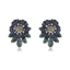 Show details for Charming Blue Gunmetal Plated Stud Earrings As a Gift
