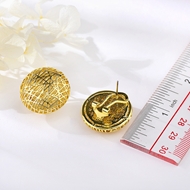 Picture of Gold Plated Dubai Stud Earrings with Full Guarantee