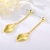 Picture of Latest Big Gold Plated Dangle Earrings