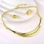 Show details for Hot Selling Gold Plated Zinc Alloy 2 Piece Jewelry Set Shopping