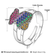 Picture of Reasonably Priced Platinum Plated Colorful Adjustable Ring from Reliable Manufacturer