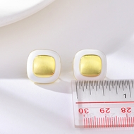 Picture of Trendy White Classic Stud Earrings with No-Risk Refund