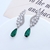 Picture of Unusual Big Green Dangle Earrings