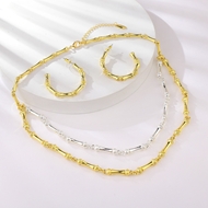 Picture of Pretty Big Rose Gold Plated Necklace and Earring Set