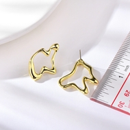 Picture of Unique Medium Gold Plated Stud Earrings