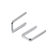 Picture of Distinctive Platinum Plated Small Stud Earrings with Low MOQ