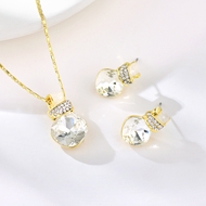 Picture of Long-Term Supplier Dark Blue Crystal 2 Pieces Jewelry Sets