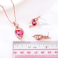 Picture of Zinc Alloy Artificial Crystal 2 Piece Jewelry Set with Unbeatable Quality