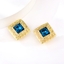 Show details for Zinc Alloy Blue Stud Earrings with Full Guarantee