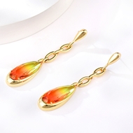 Picture of Fashionable Medium Rose Gold Plated Dangle Earrings