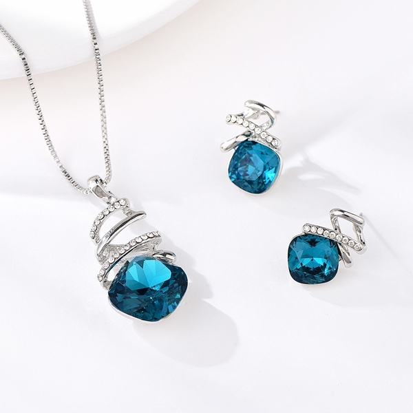 Picture of Independent Design Crystal Zinc-Alloy 2 Pieces Jewelry Sets