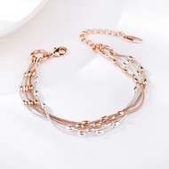 Picture of Hypoallergenic Multi-tone Plated Zinc Alloy Fashion Bracelet from Certified Factory