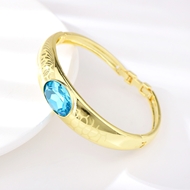 Picture of Featured Blue Artificial Crystal Fashion Bangle with Full Guarantee