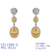 Picture of Fashionable Big Platinum Plated Dangle Earrings