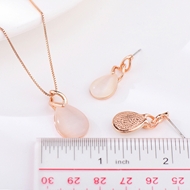 Picture of Hot Selling White Rose Gold Plated 2 Piece Jewelry Set from Top Designer