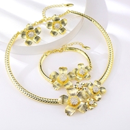 Show details for Zinc Alloy Gold Plated 3 Piece Jewelry Set at Great Low Price