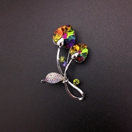 Show details for Zinc Alloy Colorful Brooche with Low Cost Show details for Zinc Alloy Colorful Brooche with Low Cost