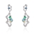 Picture of Trendy White Platinum Plated Dangle Earrings with No-Risk Refund