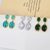 Picture of Attractive Green Copper or Brass Dangle Earrings For Your Occasions