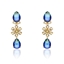Show details for Attractive Blue Cubic Zirconia Dangle Earrings For Your Occasions