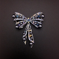 Show details for Designer Platinum Plated Small Brooche for Female Show details for Designer Platinum Plated Small Brooche for Female