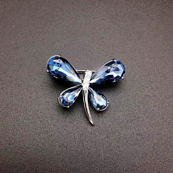 Picture of Zinc Alloy Blue Brooche in Bulk