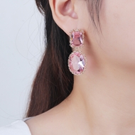 Picture of Chinese Luxury Cubic Zirconia Dangle Earrings