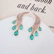 Picture of Famous Big Gold Plated Dangle Earrings