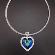 Show details for Eye-Catching Blue Zinc Alloy Pendant Necklace in Bulk Show details for Eye-Catching Blue Zinc Alloy Pendant Necklace in Bulk