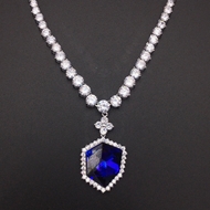 Show details for High End Zinc Alloy Swarovski Element Short Chain Necklace Show details for High End Zinc Alloy Swarovski Element Short Chain Necklace